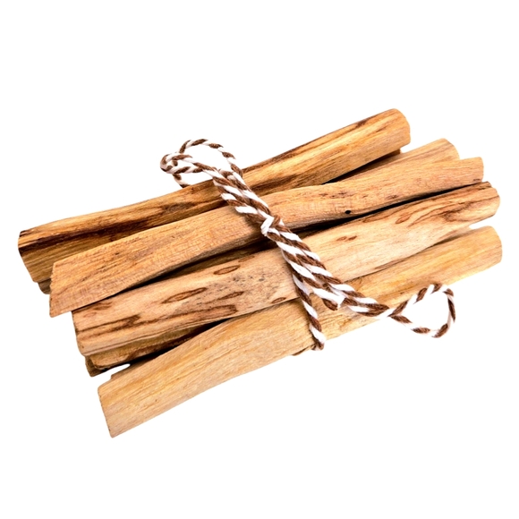 12pc Palo Santo Aromatic Premium Organic Holy Wood Abalon Shell Holder Stand Set - Picture 9 of 12